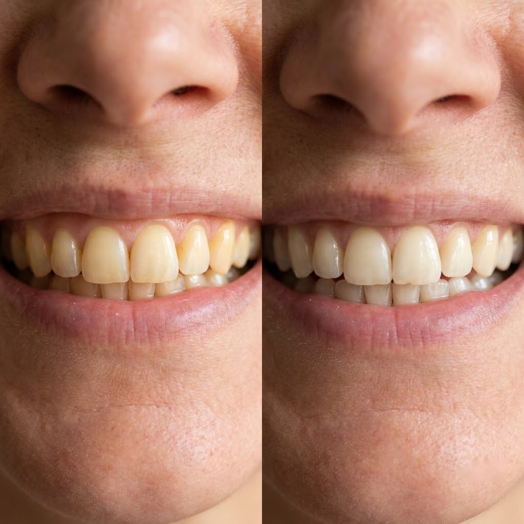 Comparativa del tono antes y después del primer uso