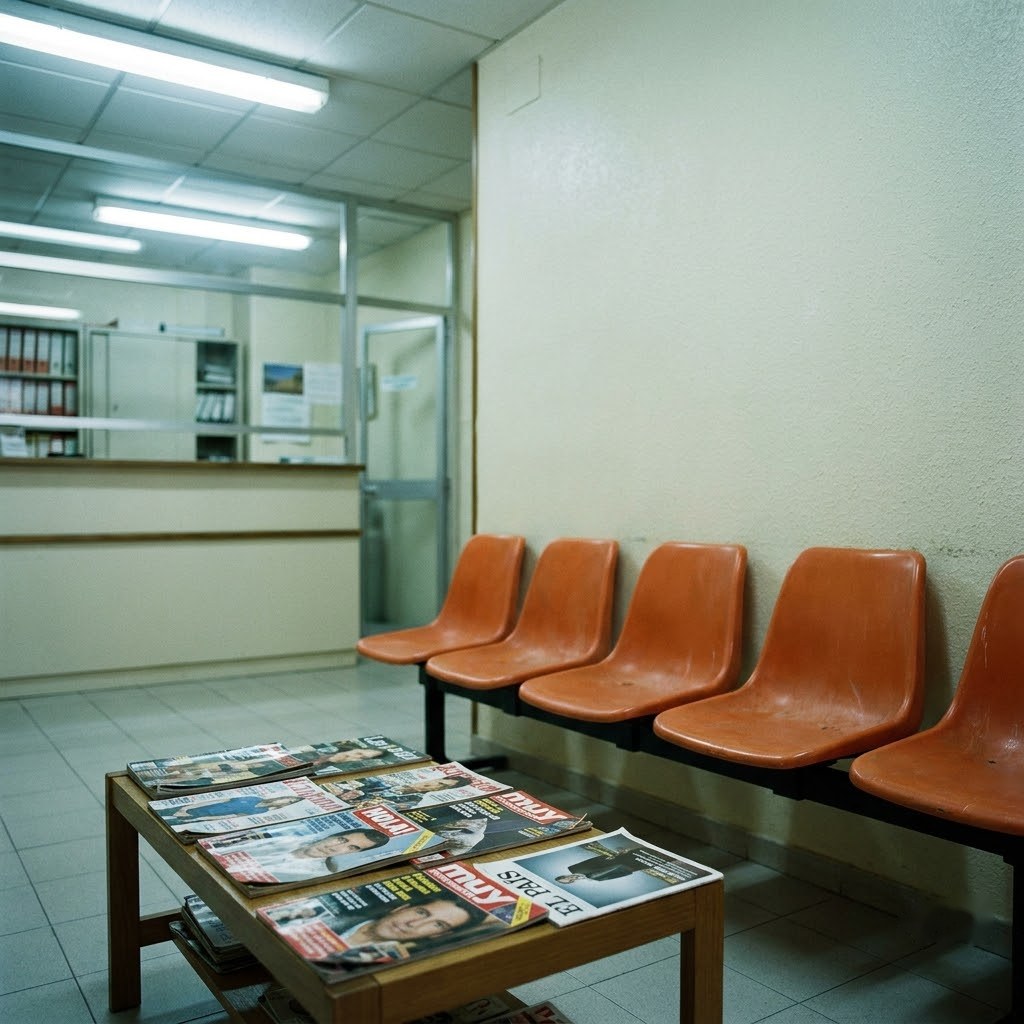 Sala de espera de una clínica dental