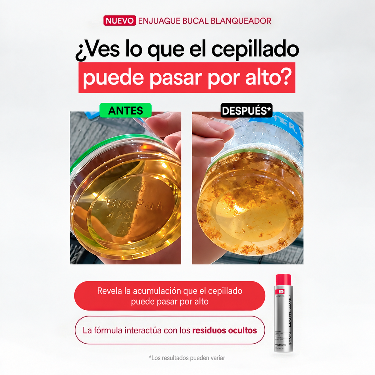 iD Enxaguante Branqueador Anti-Manchas