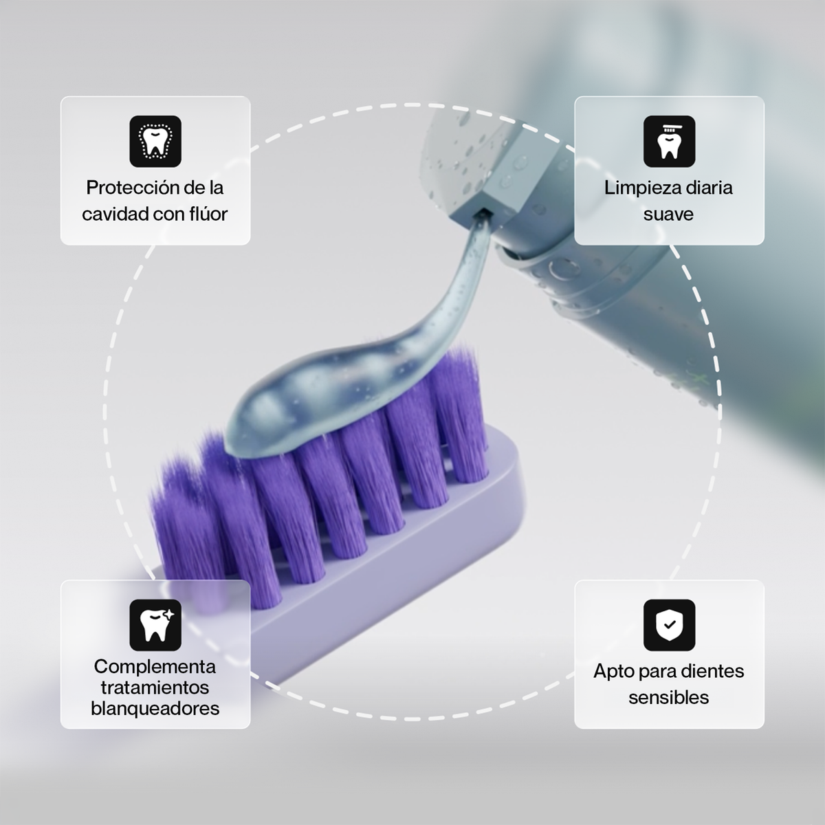 Pasta de dientes Obsessive: protección con flúor, limpieza diaria suave y apta para dientes sensibles